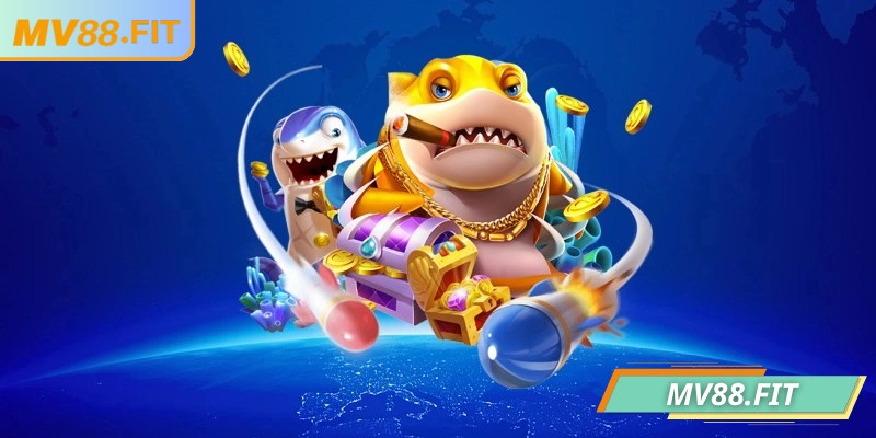 Jackpot Vua Đại Dương MV88 – Game bắn cá hấp dẫn lôi cuốn 2 Jackpot xuất hiện liên tục trong trò chơi